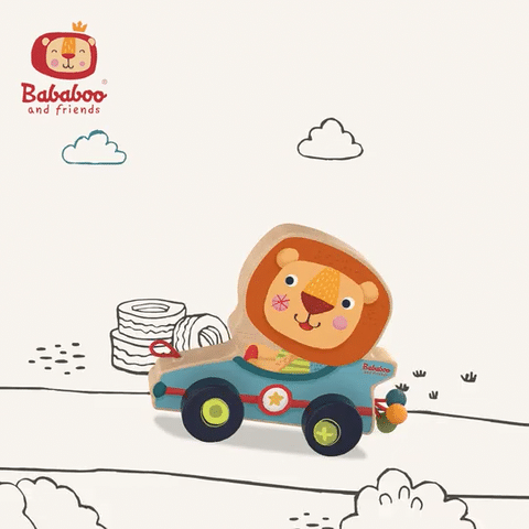 Lion Bababoo Push and Pull Toy