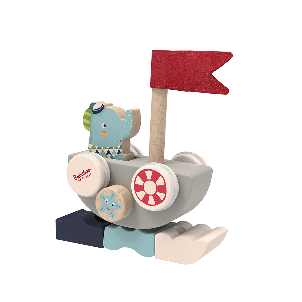 Lolo's Funny Autoboat 2-in-1 Stacking Game product image