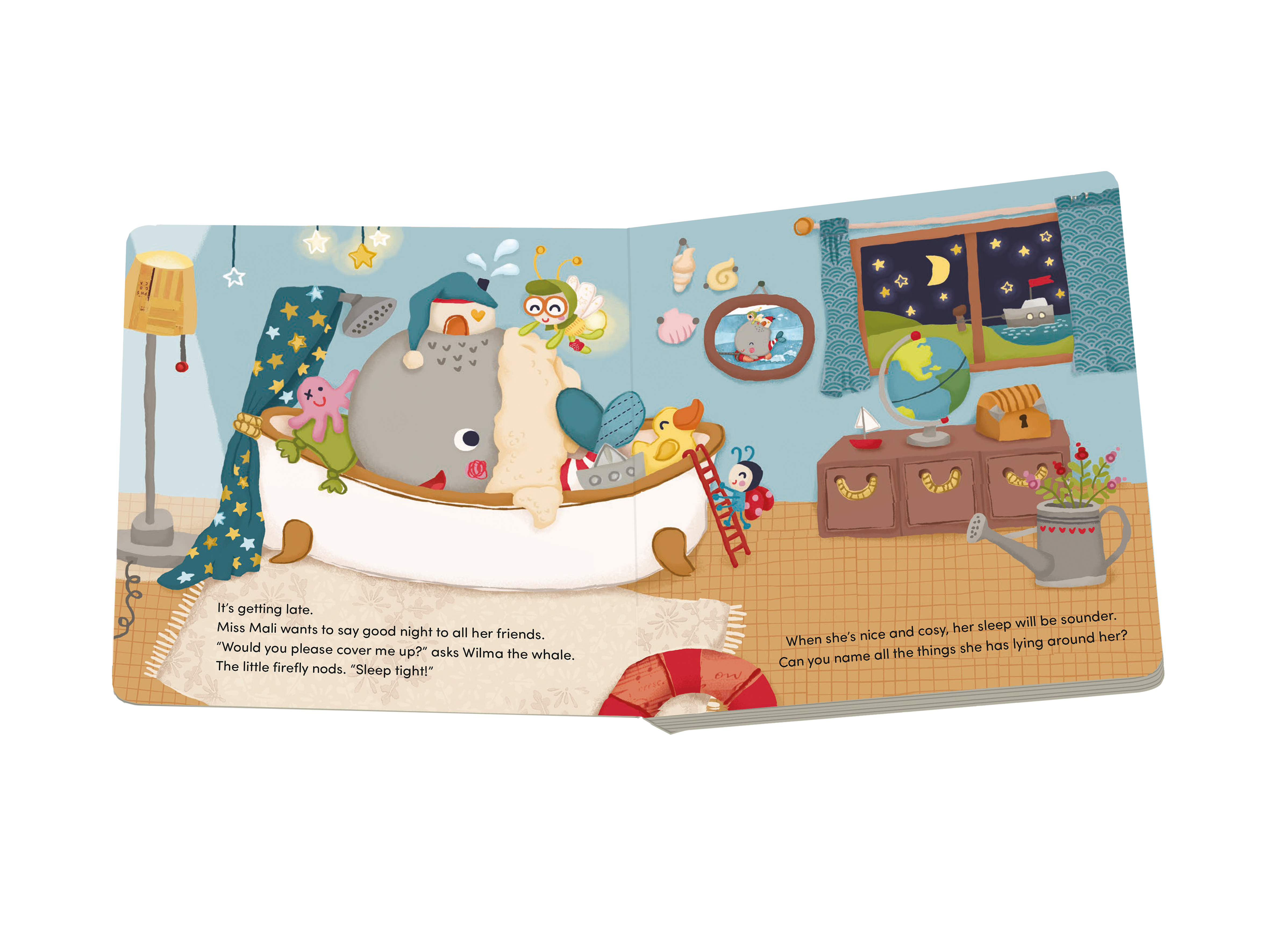 Cuddle up it's bedtime open book pages