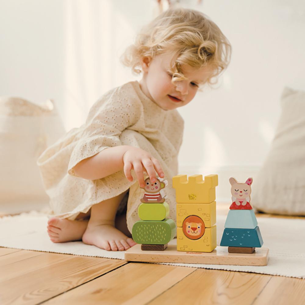 Friends Stacking Toy lifestyle image with child