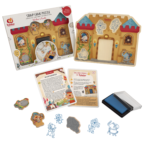 Bababoo's Castle Stamp Game Puzzle all included pieces