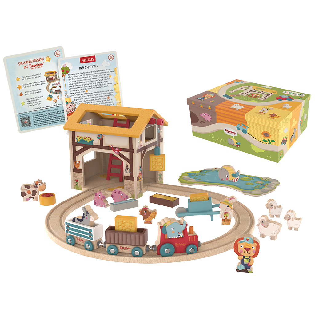 Farm Play World product image showing all pieces and packaging