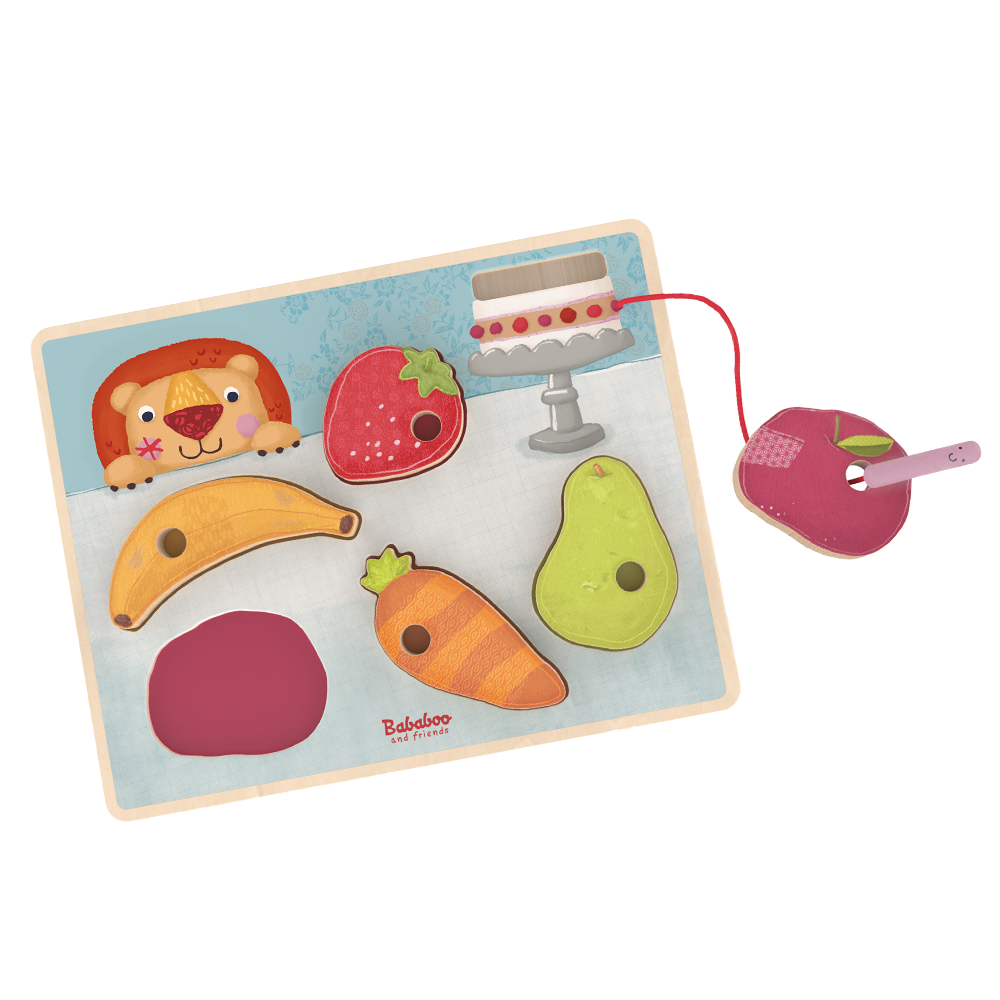 Little Worm Loves to Eat Threading Game Puzzle