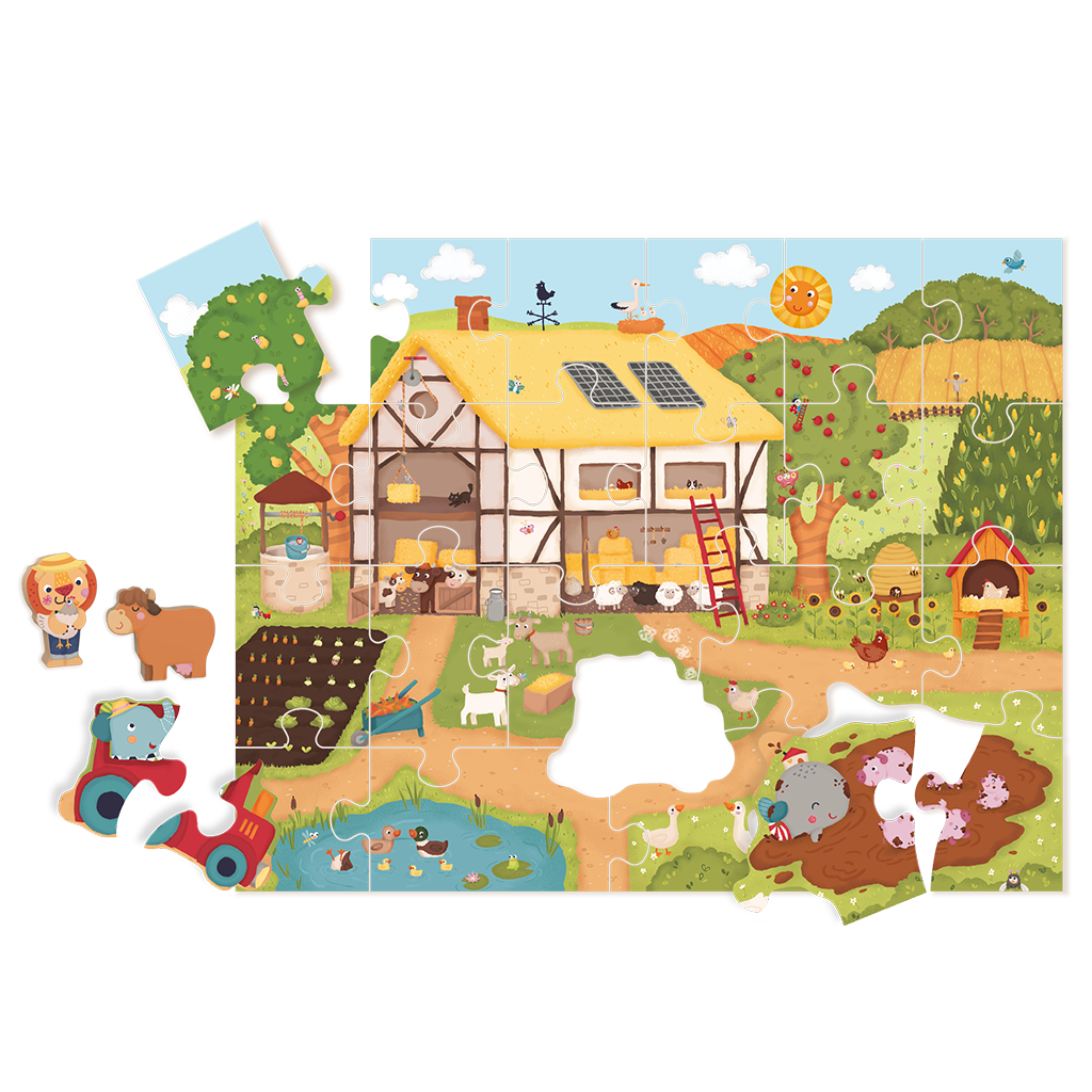 Happy Barn Farm Story Puzzle